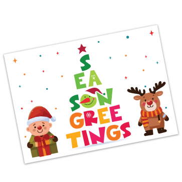 Custom Season's Greetings Cards - Direct Print/ With envelopes