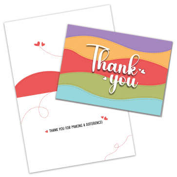 Custom Thank You Greeting Cards - Direct Print/ With envelopes