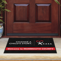 Custom Message on Red Band Full Color Floor Mat DigiPrint HD 3' x 5'